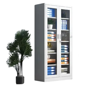 2-Door Full-Glass Office Cabinet
