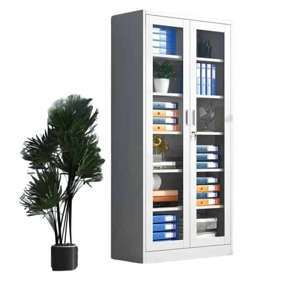 2-Door Full-Glass Office Cabinet